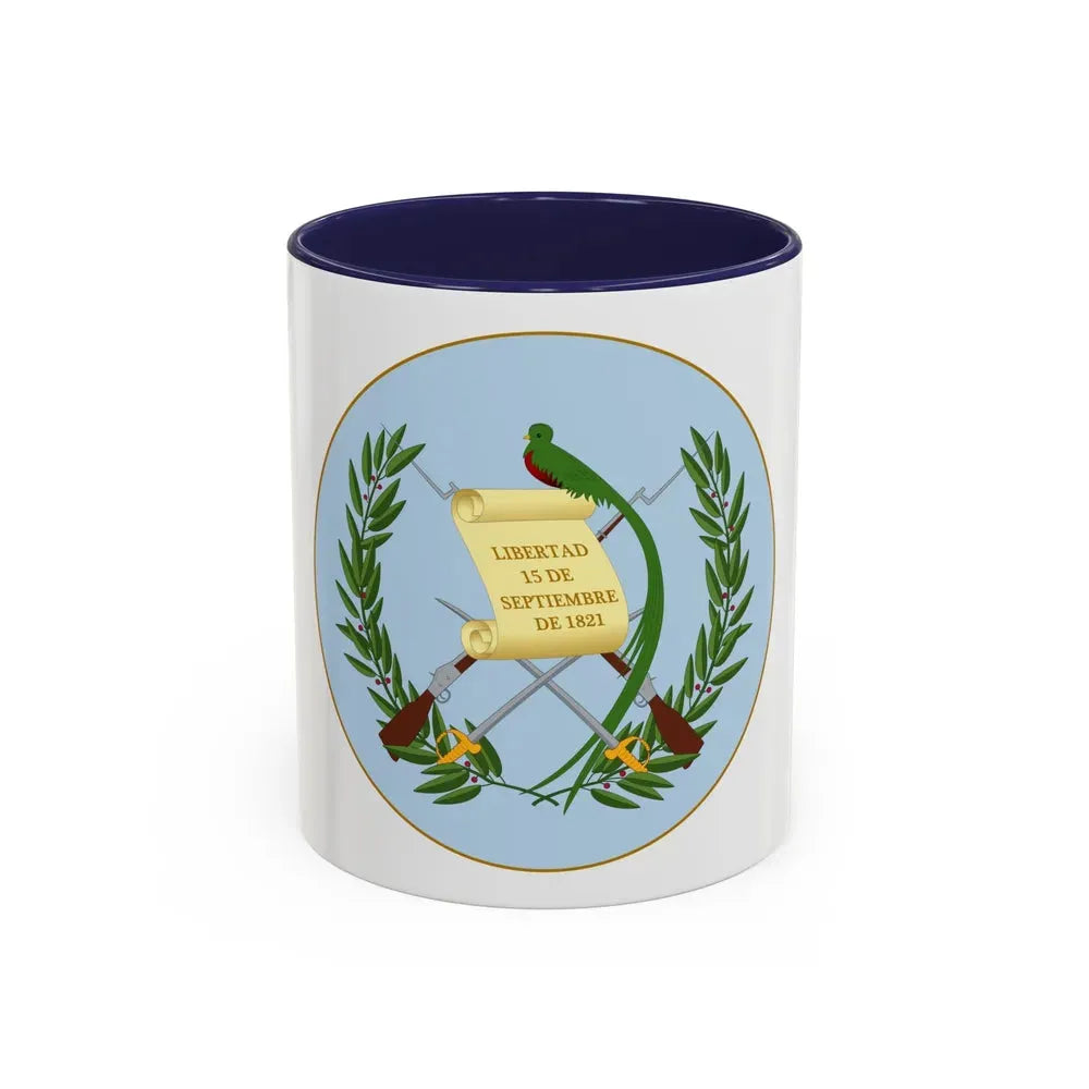 Coat of arms of Guatemala 2 - Accent Coffee Mug 11oz Navy - Go Mug Yourself