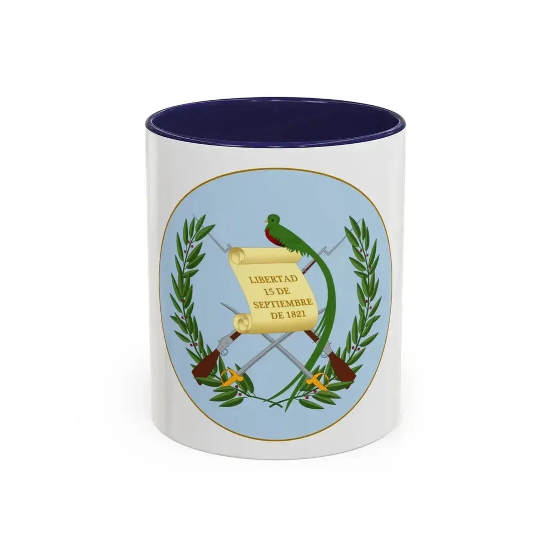 Coat of arms of Guatemala 2 - Accent Coffee Mug 11oz Navy - Go Mug Yourself