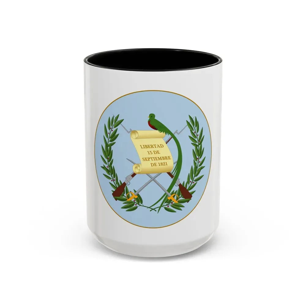 Coat of arms of Guatemala 2 - Accent Coffee Mug 15oz Black - Go Mug Yourself