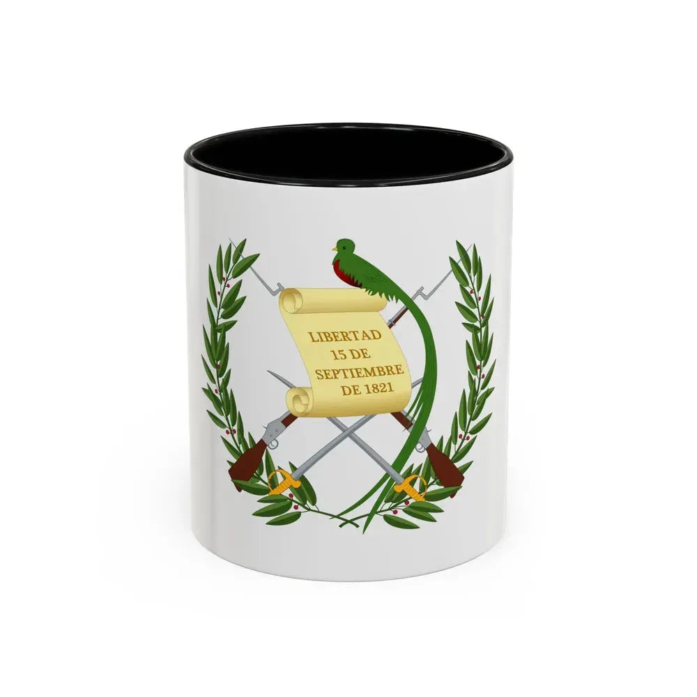 Coat of arms of Guatemala - Accent Coffee Mug 11oz Black - Go Mug Yourself