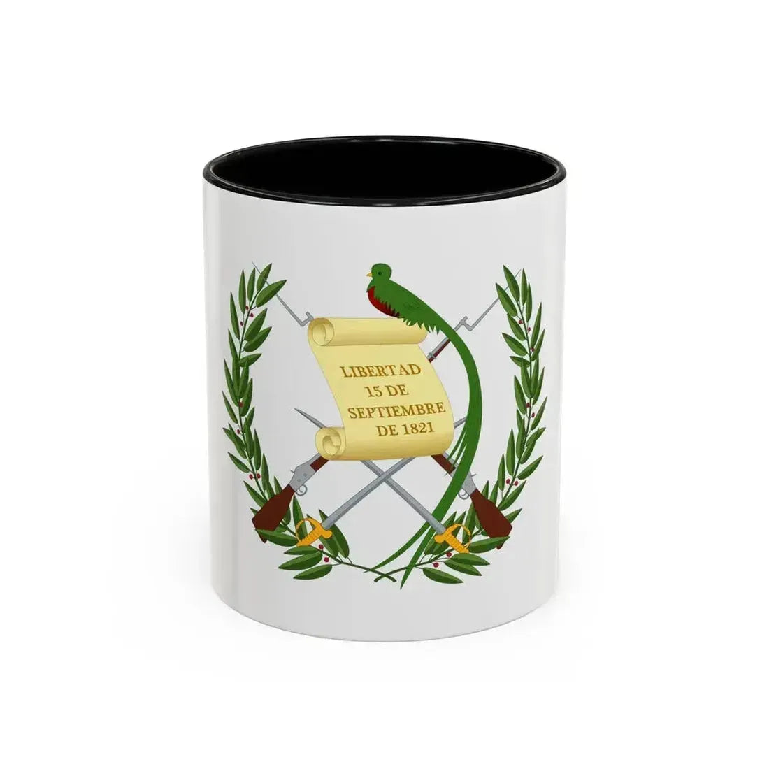 Coat of arms of Guatemala - Accent Coffee Mug 11oz Black - Go Mug Yourself