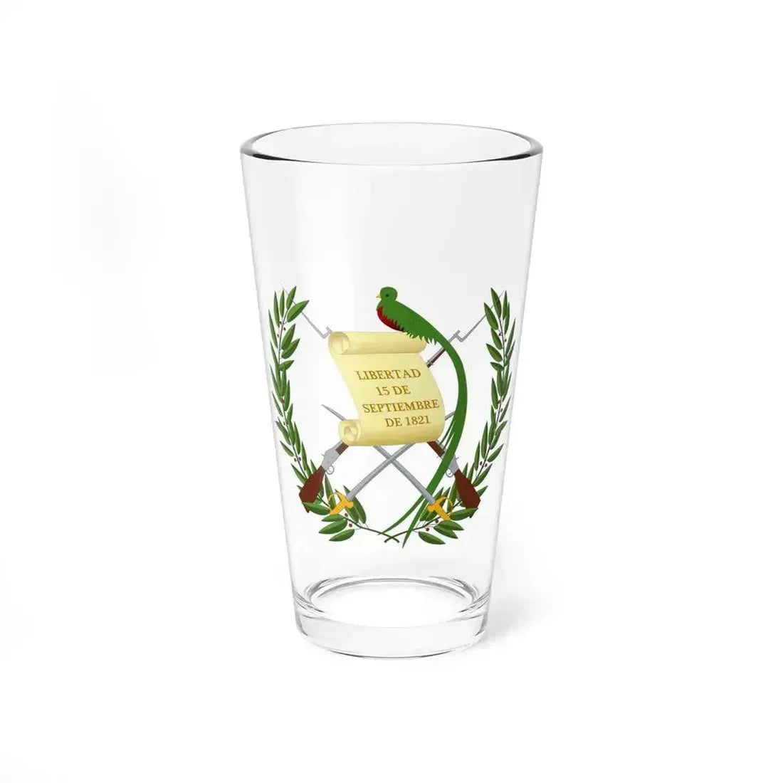 Coat of arms of Guatemala - Pint Glass 16oz 16oz - Go Mug Yourself
