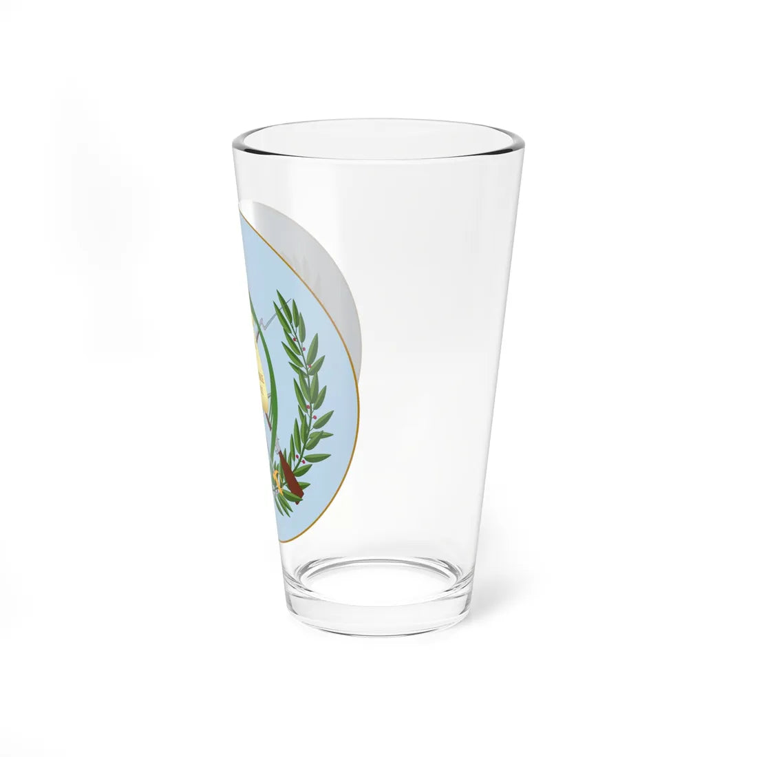 Coat of arms of Guatemala with background (Guatemala) (Coat of Arms) Pint Glass 16oz - Go Mug Yourself