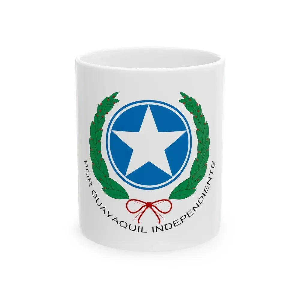 Coat of Arms of Guayaquil - White Coffee Mug 11oz - Go Mug Yourself