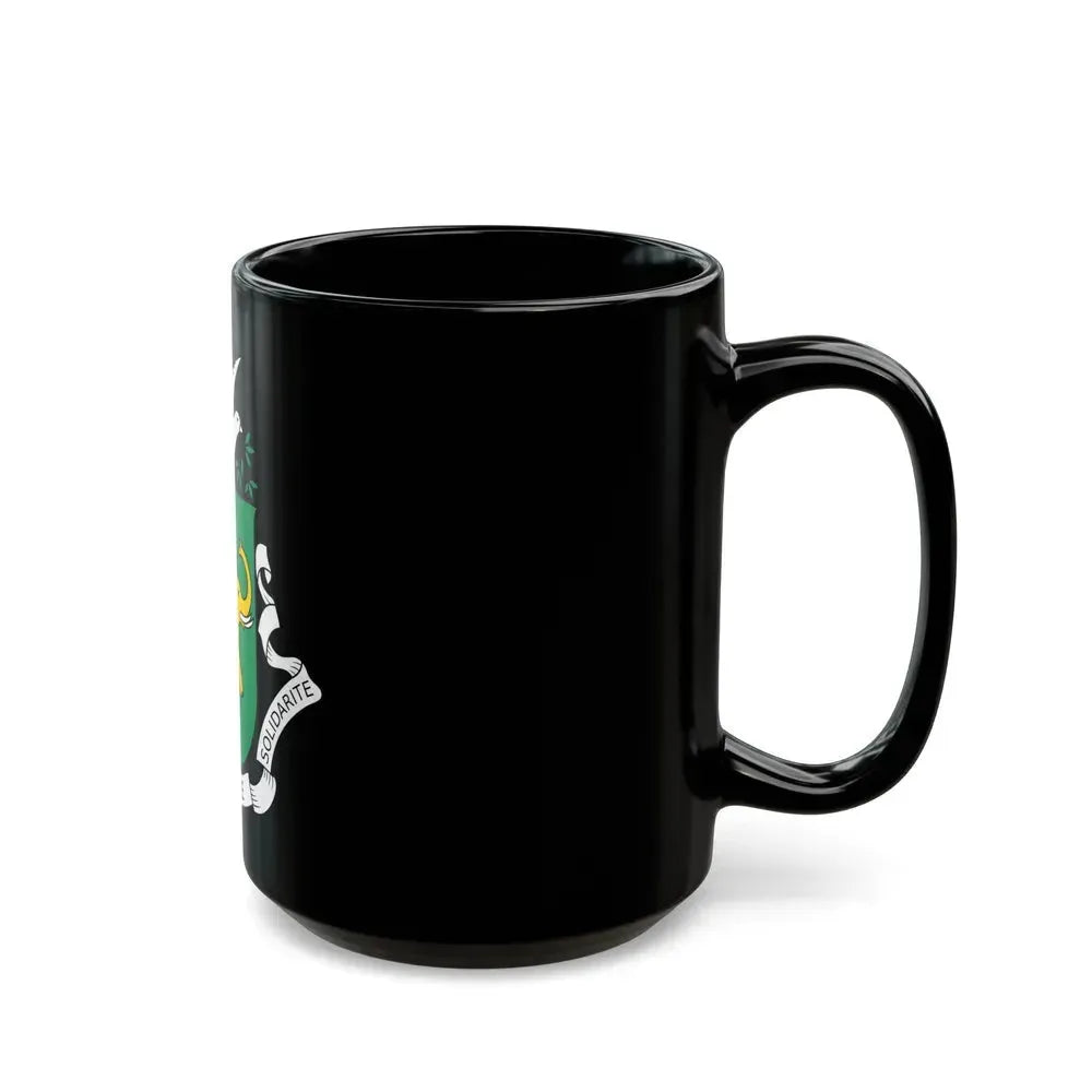 Coat of arms of Guinea 1958-1984 - Black Coffee Mug - Go Mug Yourself
