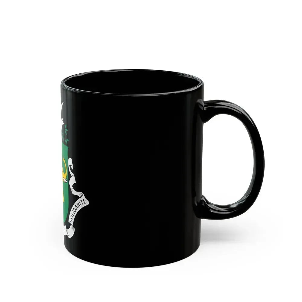 Coat of arms of Guinea 1958-1984 - Black Coffee Mug - Go Mug Yourself