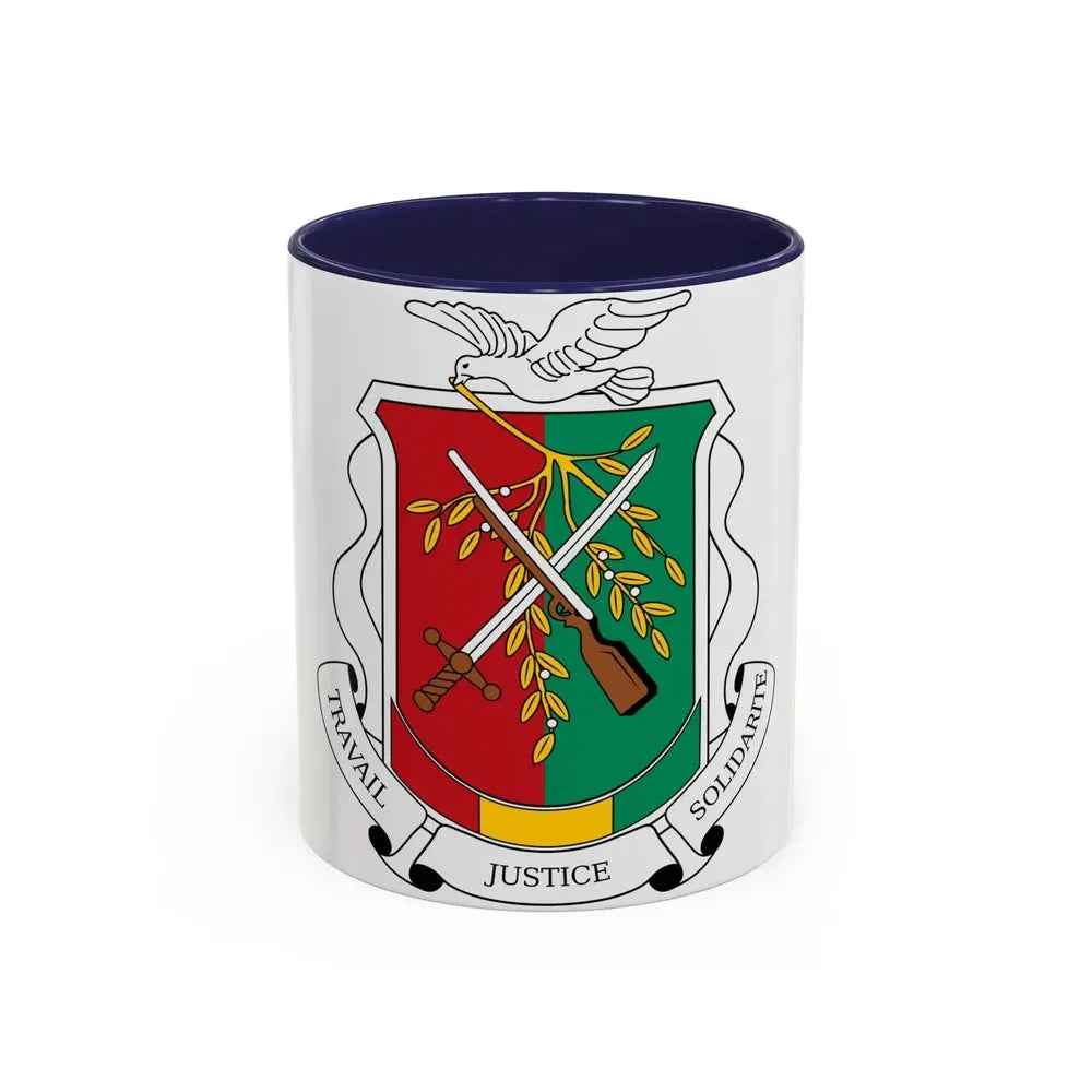 Coat of arms of Guinea 1984-1992 - Accent Coffee Mug 11oz Navy - Go Mug Yourself
