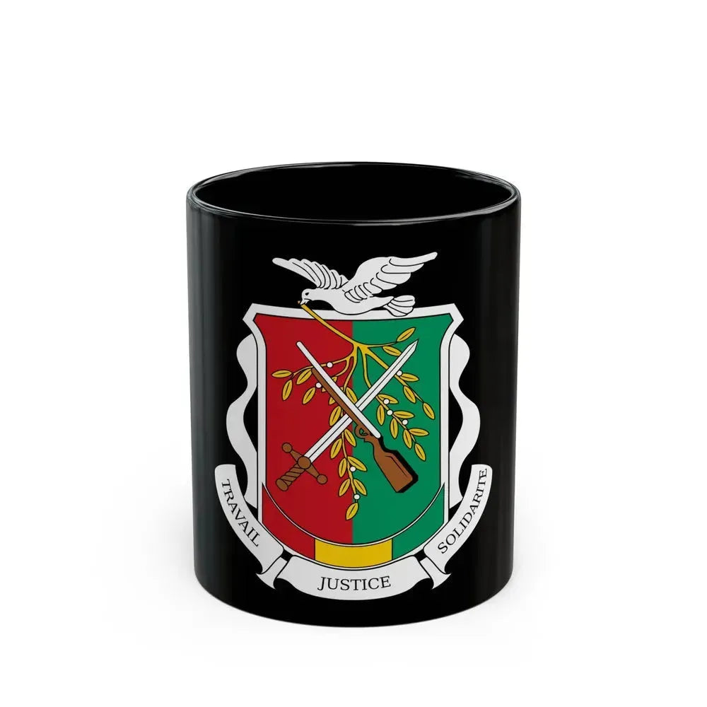Coat of arms of Guinea 1984-1992 - Black Coffee Mug 11oz - Go Mug Yourself