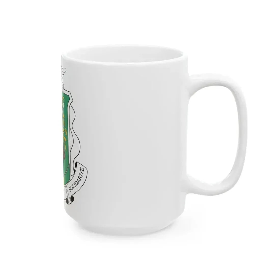 Coat of arms of Guinea 1984-1992 - White Coffee Mug - Go Mug Yourself