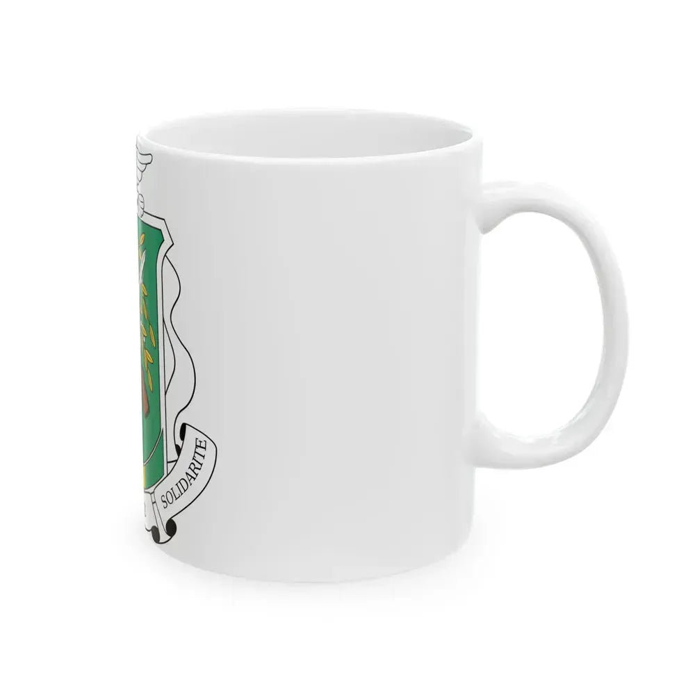 Coat of arms of Guinea 1984-1992 - White Coffee Mug - Go Mug Yourself