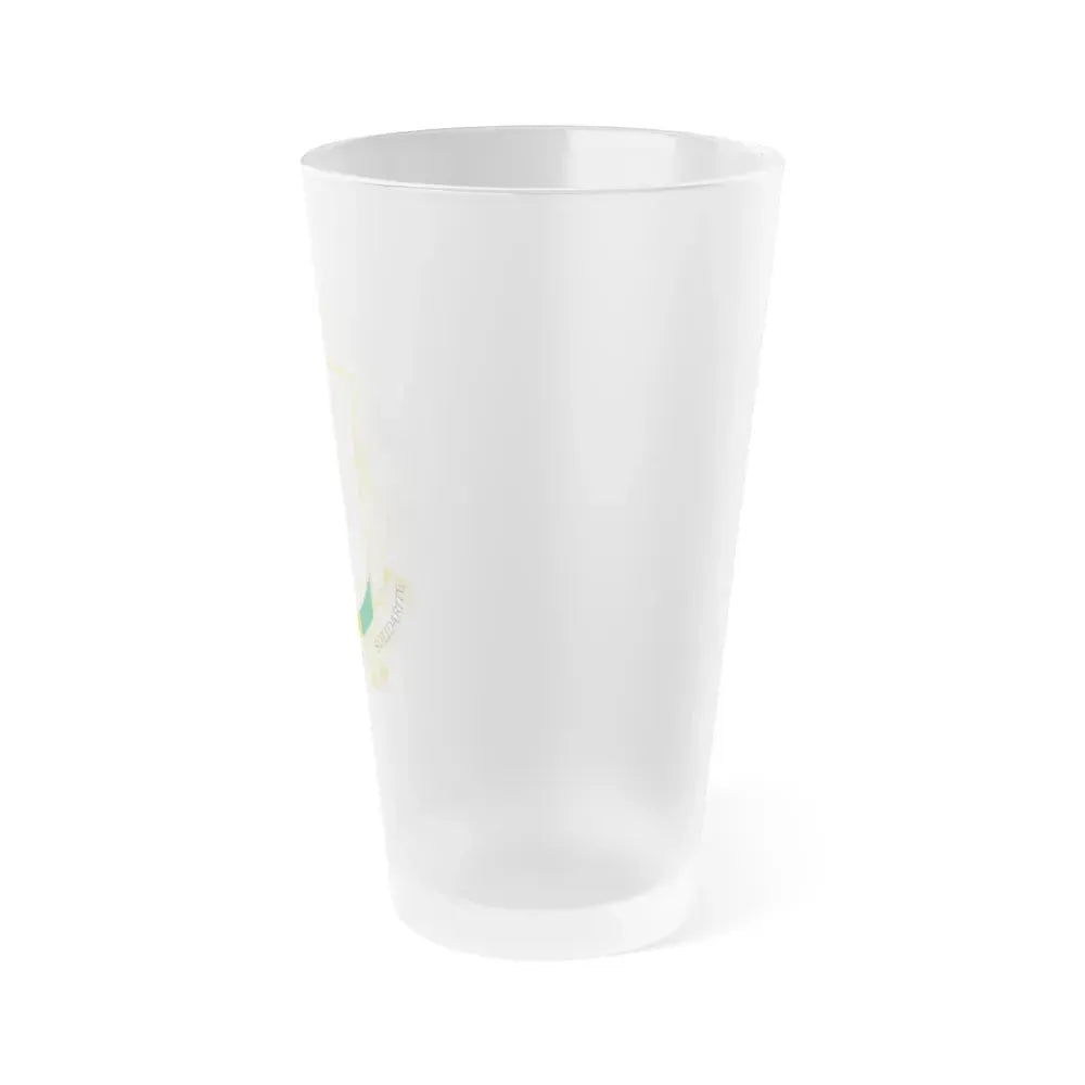 Coat of Arms of Guinea - Frosted Pint Glass 16oz - Go Mug Yourself