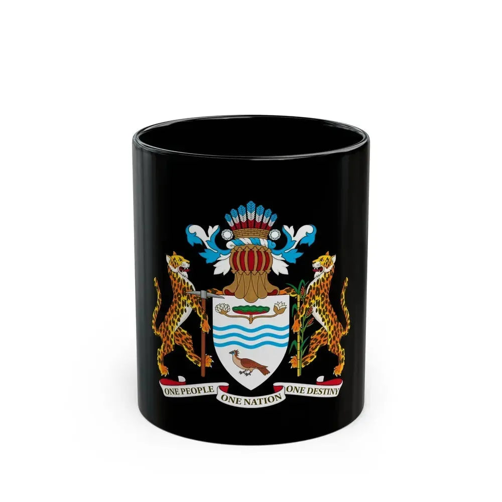 Coat of arms of Guyana - Black Coffee Mug 11oz - Go Mug Yourself