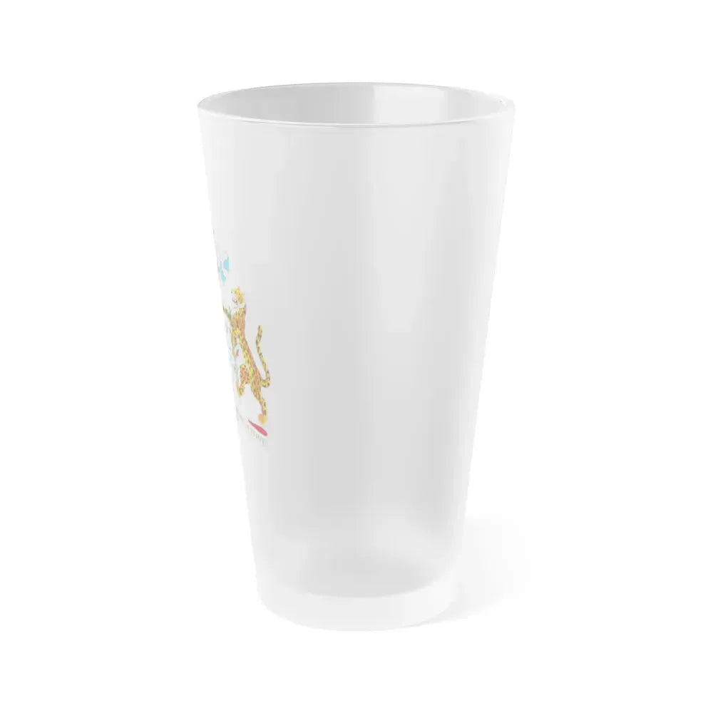 Coat of arms of Guyana - Frosted Pint Glass 16oz - Go Mug Yourself