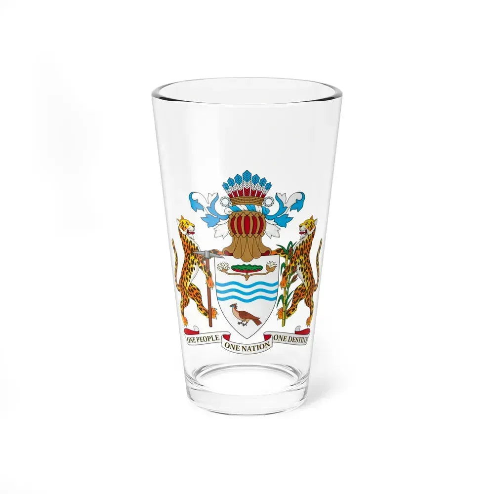 Coat of arms of Guyana - Pint Glass 16oz 16oz - Go Mug Yourself