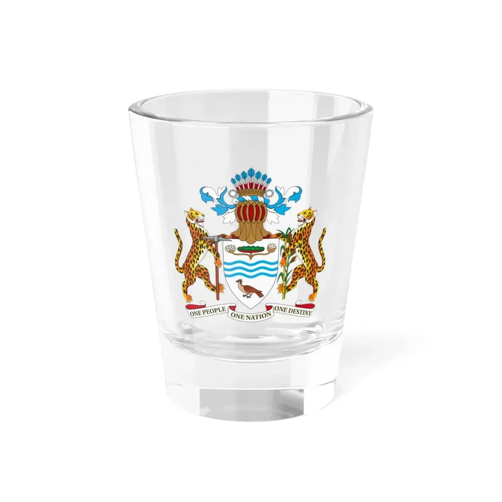 Coat of arms of Guyana - Shot Glass 1.5oz 1.5oz - Go Mug Yourself