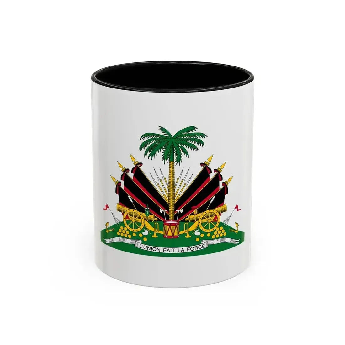 Coat of arms of Haiti (1964-1986) - Accent Coffee Mug 11oz Black - Go Mug Yourself