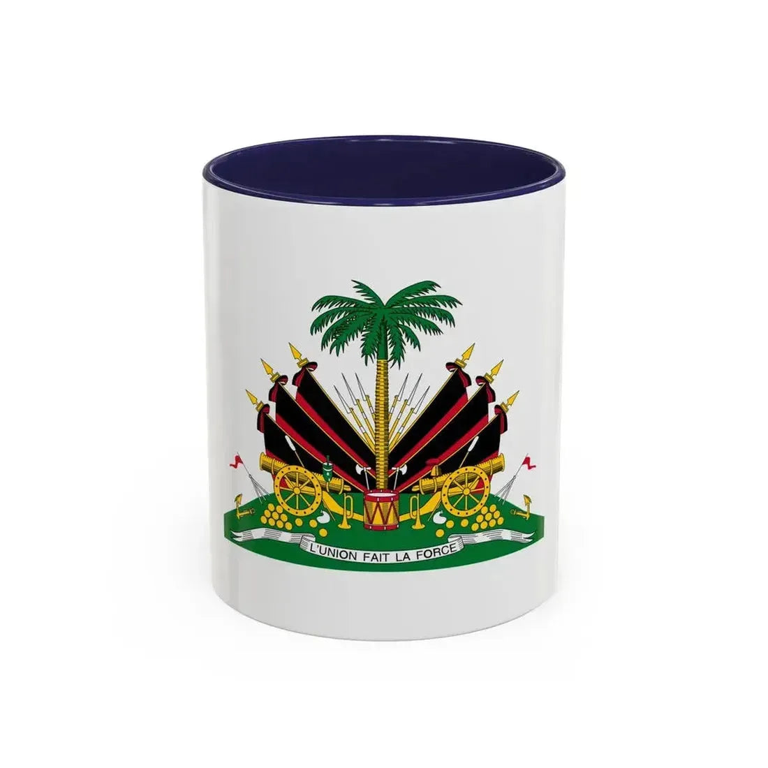 Coat of arms of Haiti (1964-1986) - Accent Coffee Mug 11oz Navy - Go Mug Yourself