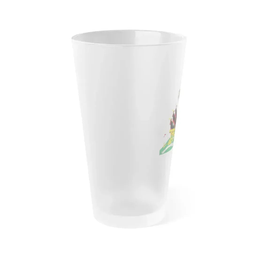 Coat of arms of Haiti (1964-1986) - Frosted Pint Glass 16oz - Go Mug Yourself