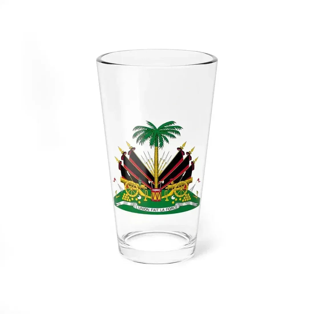 Coat of arms of Haiti (1964-1986) - Pint Glass 16oz 16oz - Go Mug Yourself