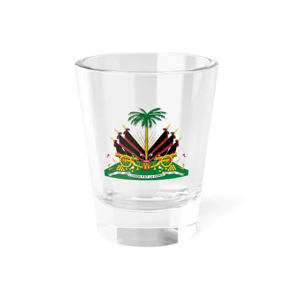 Coat of arms of Haiti (1964-1986) - Shot Glass 1.5oz 1.5oz - Go Mug Yourself