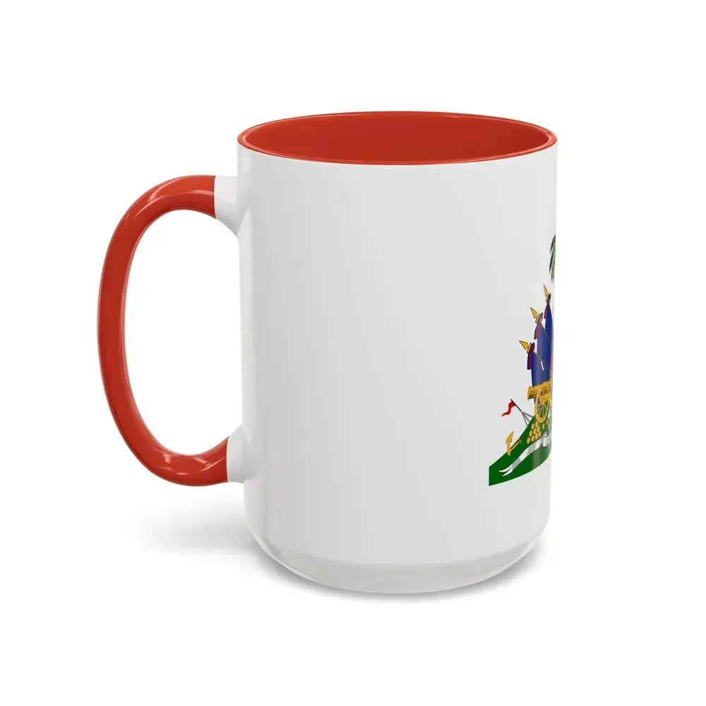 Coat of arms of Haiti - Accent Coffee Mug - Go Mug Yourself