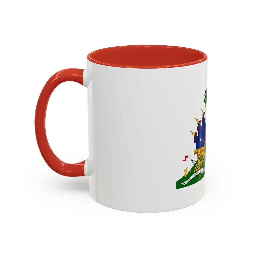 Coat of arms of Haiti - Accent Coffee Mug - Go Mug Yourself