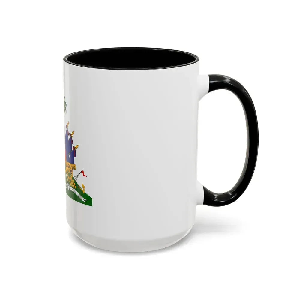 Coat of arms of Haiti - Accent Coffee Mug - Go Mug Yourself