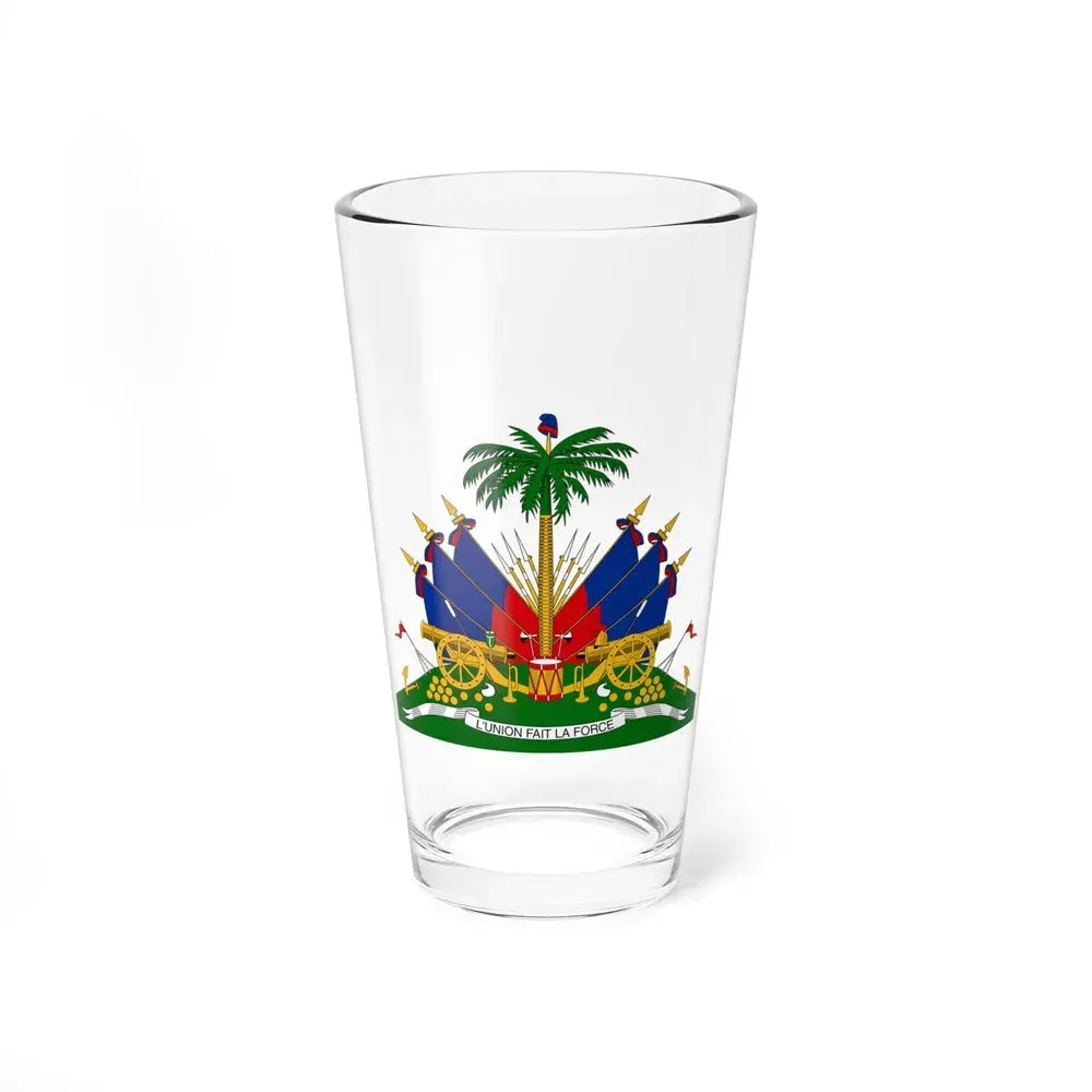 Coat of arms of Haiti - Pint Glass 16oz 16oz - Go Mug Yourself