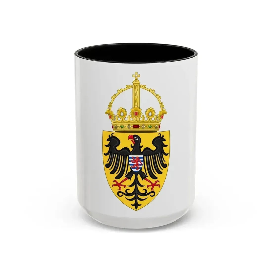 Coat of arms of Henry VII, Holy Roman Emperor - Accent Coffee Mug 15oz Black - Go Mug Yourself