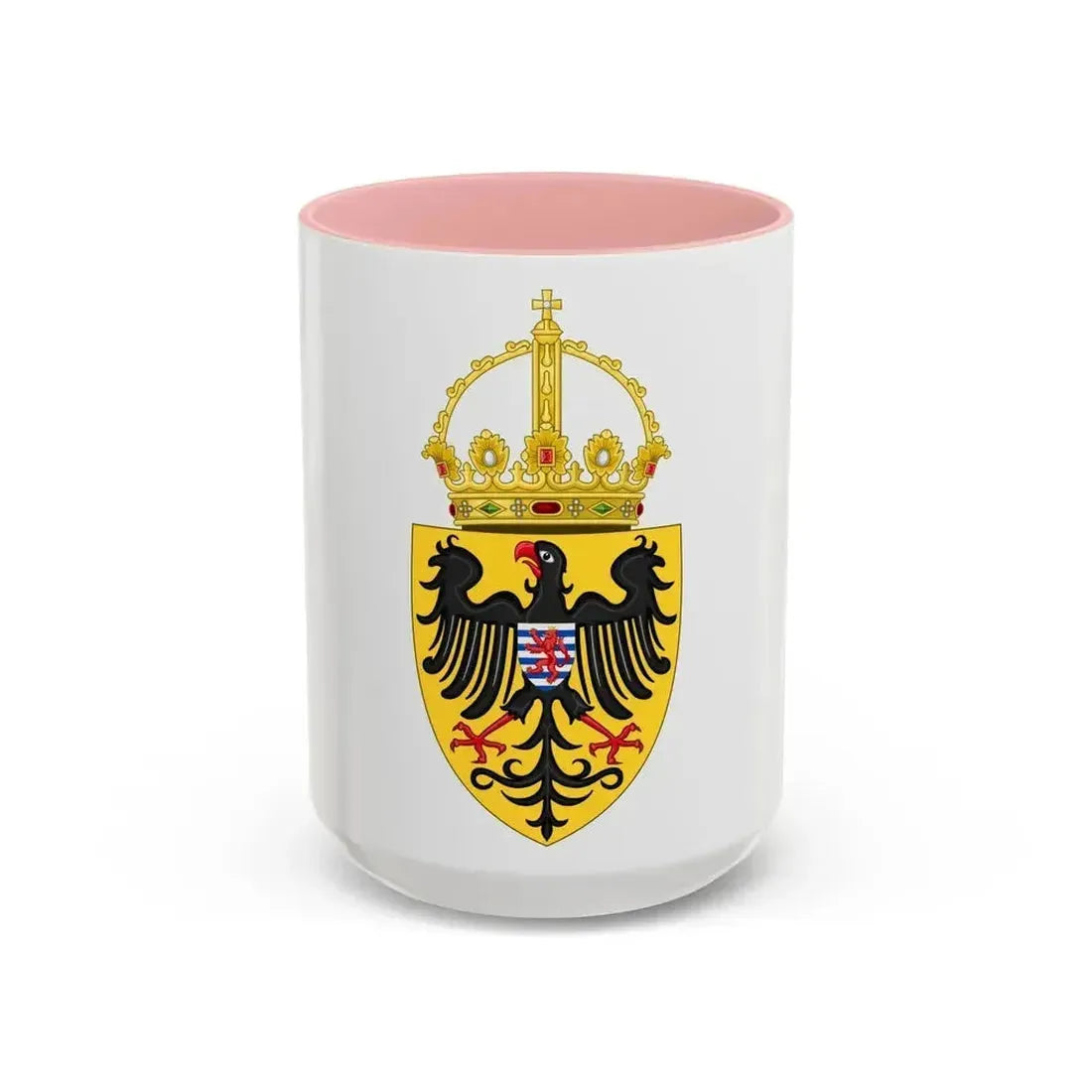 Coat of arms of Henry VII, Holy Roman Emperor - Accent Coffee Mug 15oz Pink - Go Mug Yourself