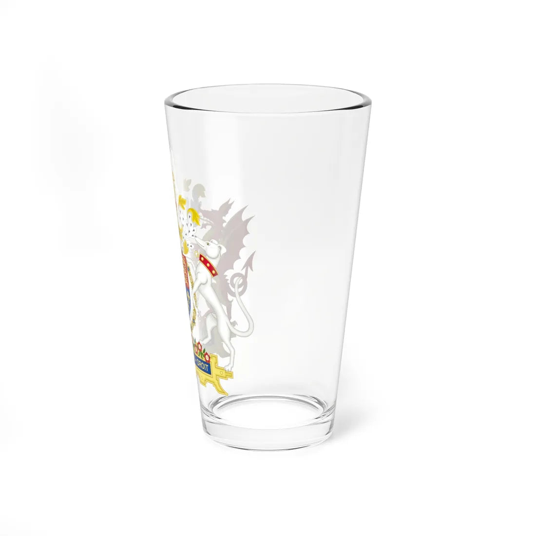 Coat of Arms of Henry VIII of England 1509-1547 Golden Fleece Variant 1 (England) (Coat of Arms) Pint Glass 16oz - Go Mug Yourself