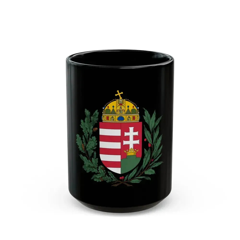 Coat of arms of Hungary (1896-1915) 2 - Black Coffee Mug 15oz - Go Mug Yourself