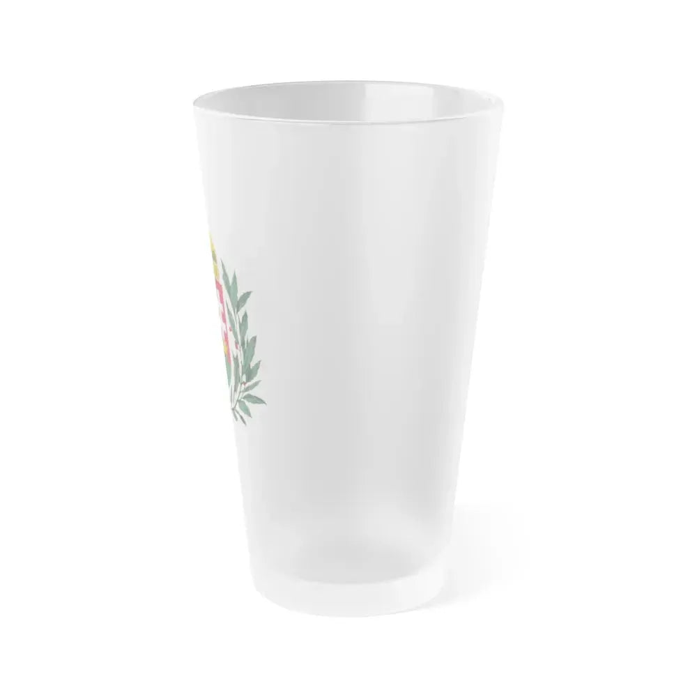 Coat of arms of Hungary (1896-1915) 2 - Frosted Pint Glass 16oz - Go Mug Yourself