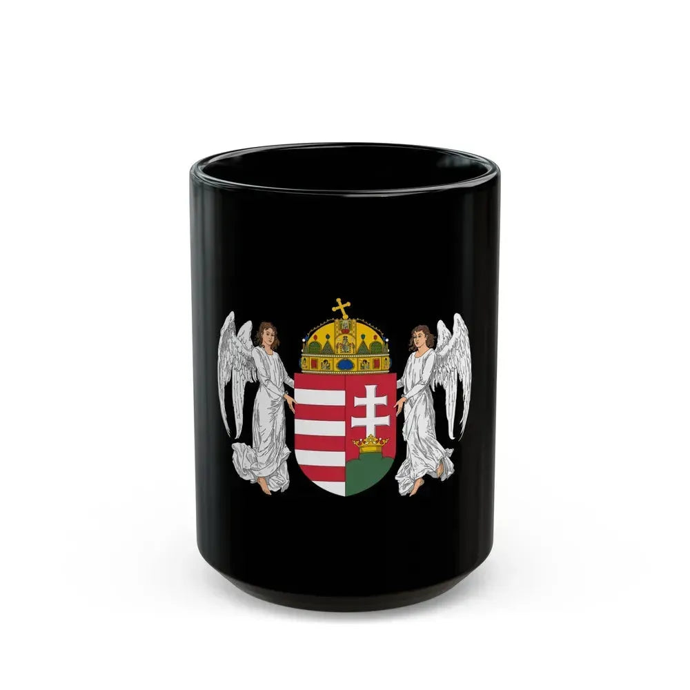Coat of arms of Hungary (1896-1915) - Black Coffee Mug 15oz - Go Mug Yourself