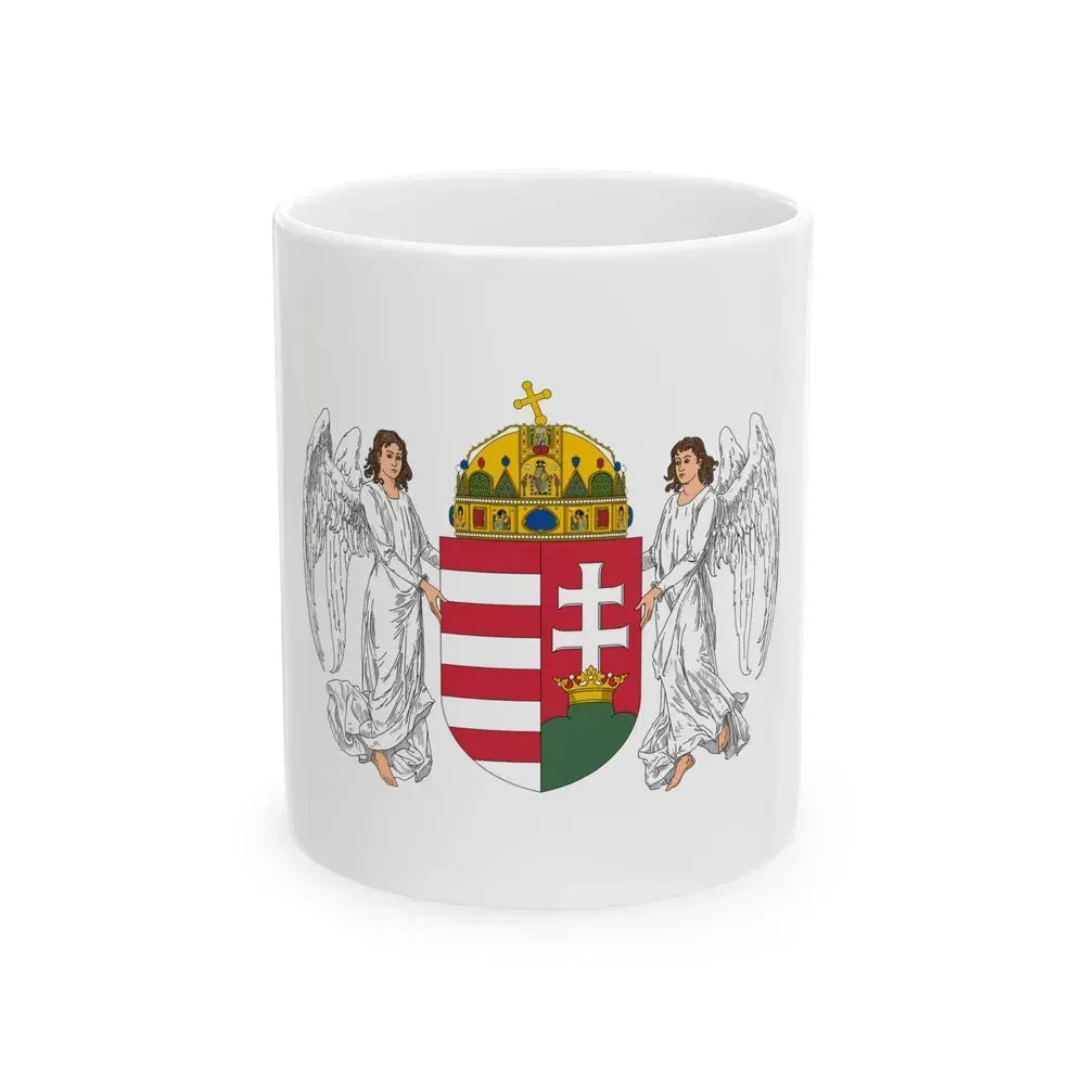 Coat of arms of Hungary (1896-1915) - White Coffee Mug 11oz - Go Mug Yourself