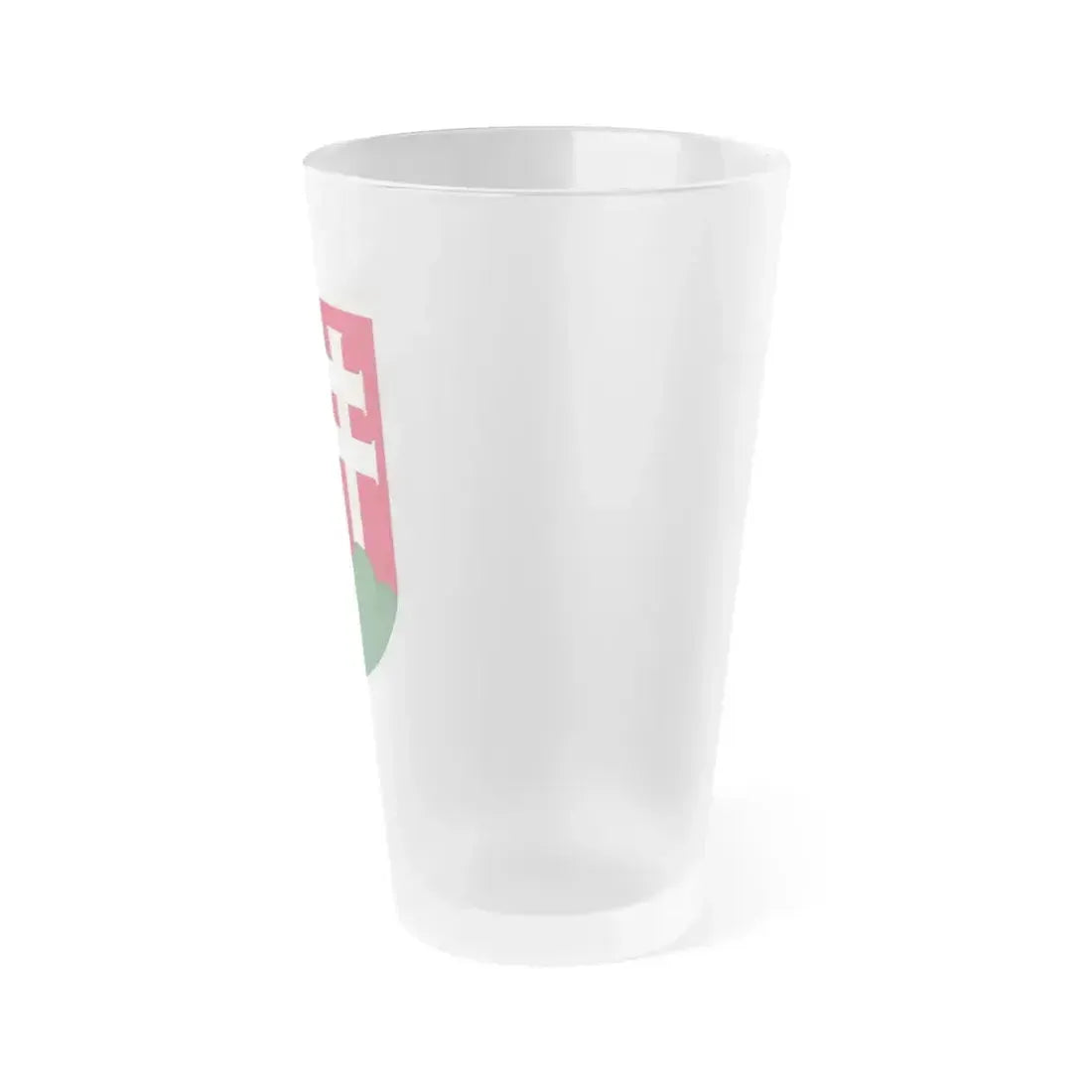 Coat of arms of Hungary (1918-1919) - Frosted Pint Glass 16oz - Go Mug Yourself