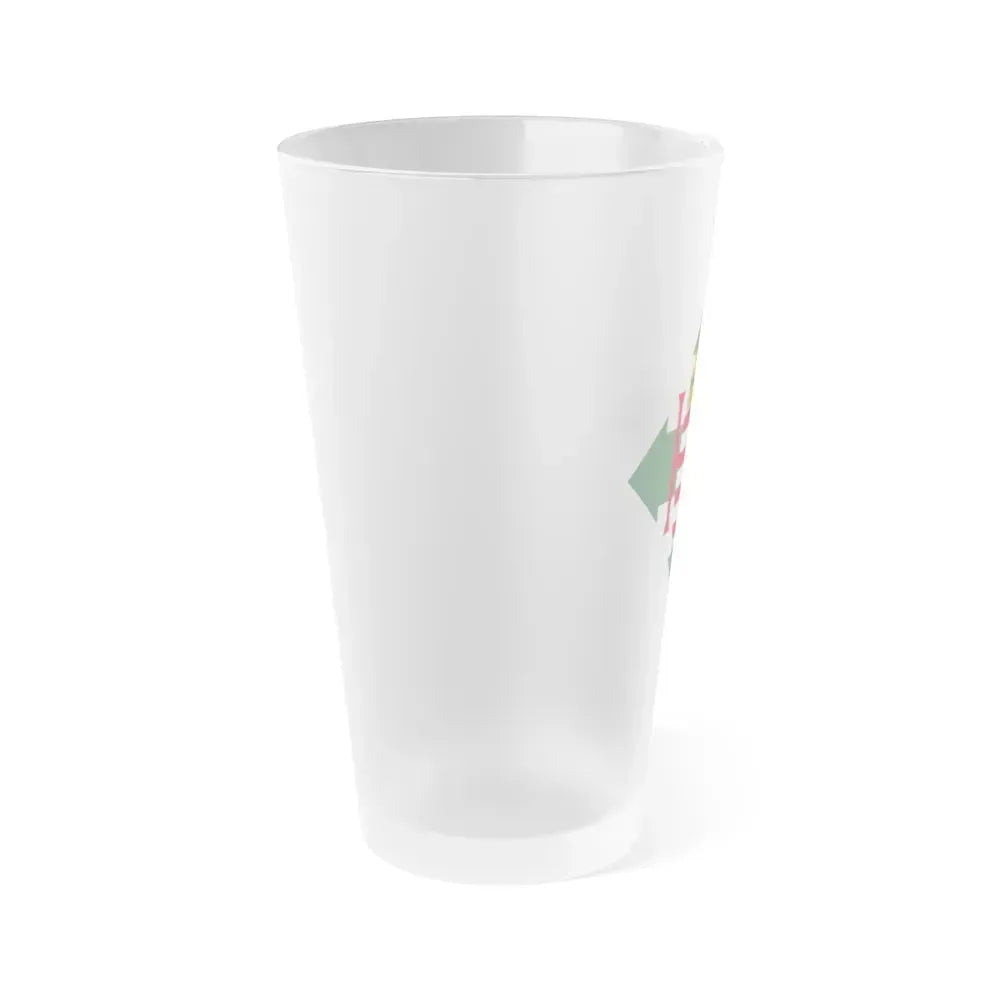 Coat of arms of Hungary (1945) - Frosted Pint Glass 16oz - Go Mug Yourself