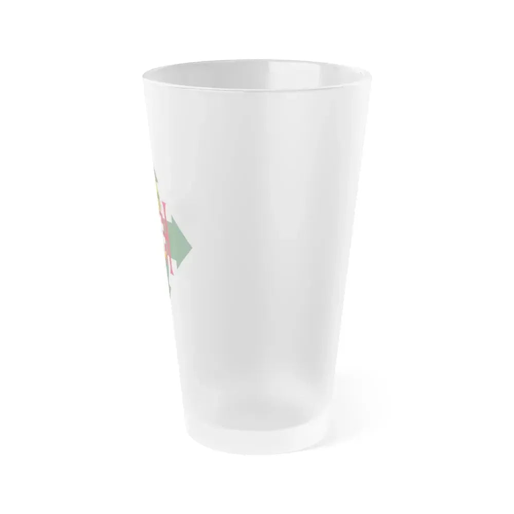 Coat of arms of Hungary (1945) - Frosted Pint Glass 16oz - Go Mug Yourself