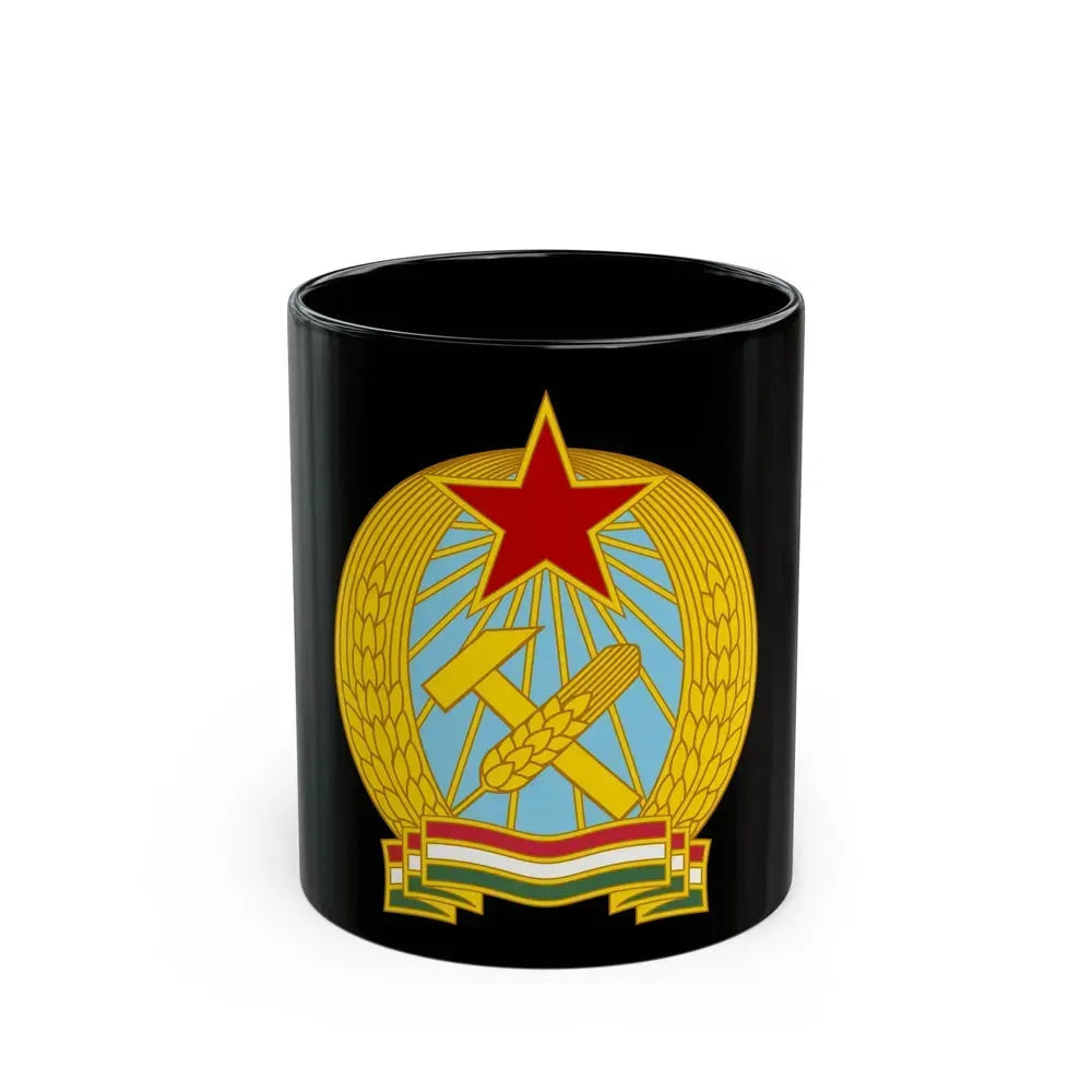 Coat of arms of Hungary (1949-1956) - Black Coffee Mug 11oz - Go Mug Yourself