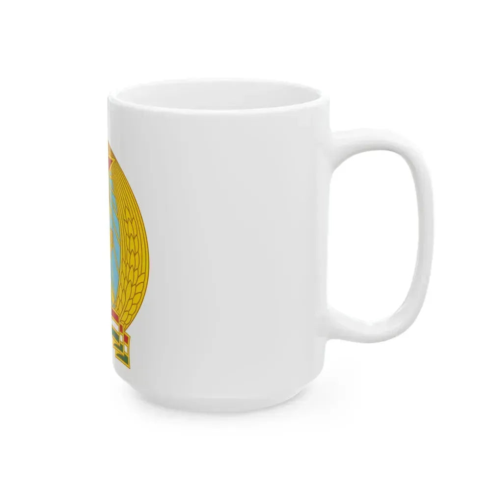 Coat of arms of Hungary (1949-1956) - White Coffee Mug - Go Mug Yourself