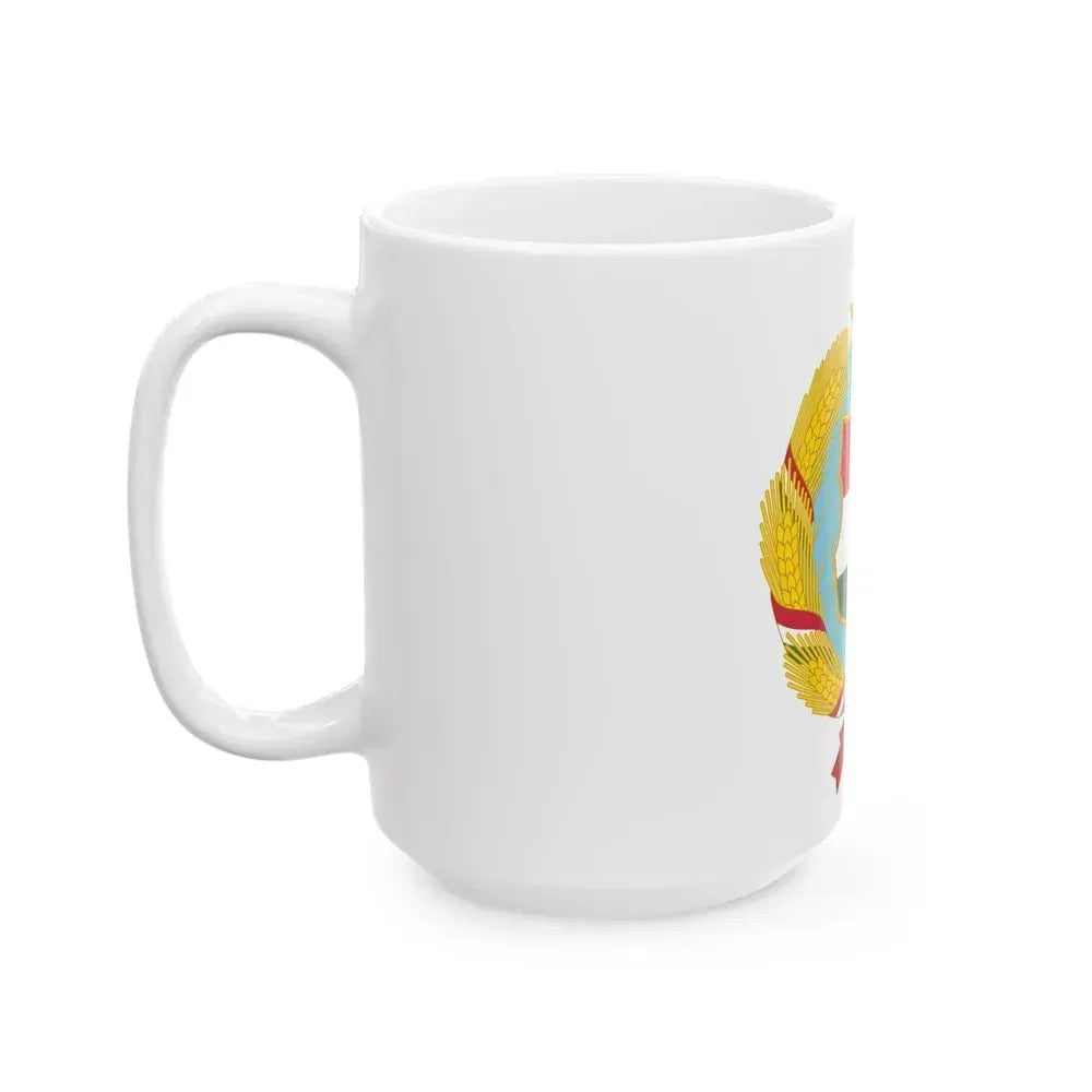 Coat of arms of Hungary (1957-1990) - White Coffee Mug - Go Mug Yourself