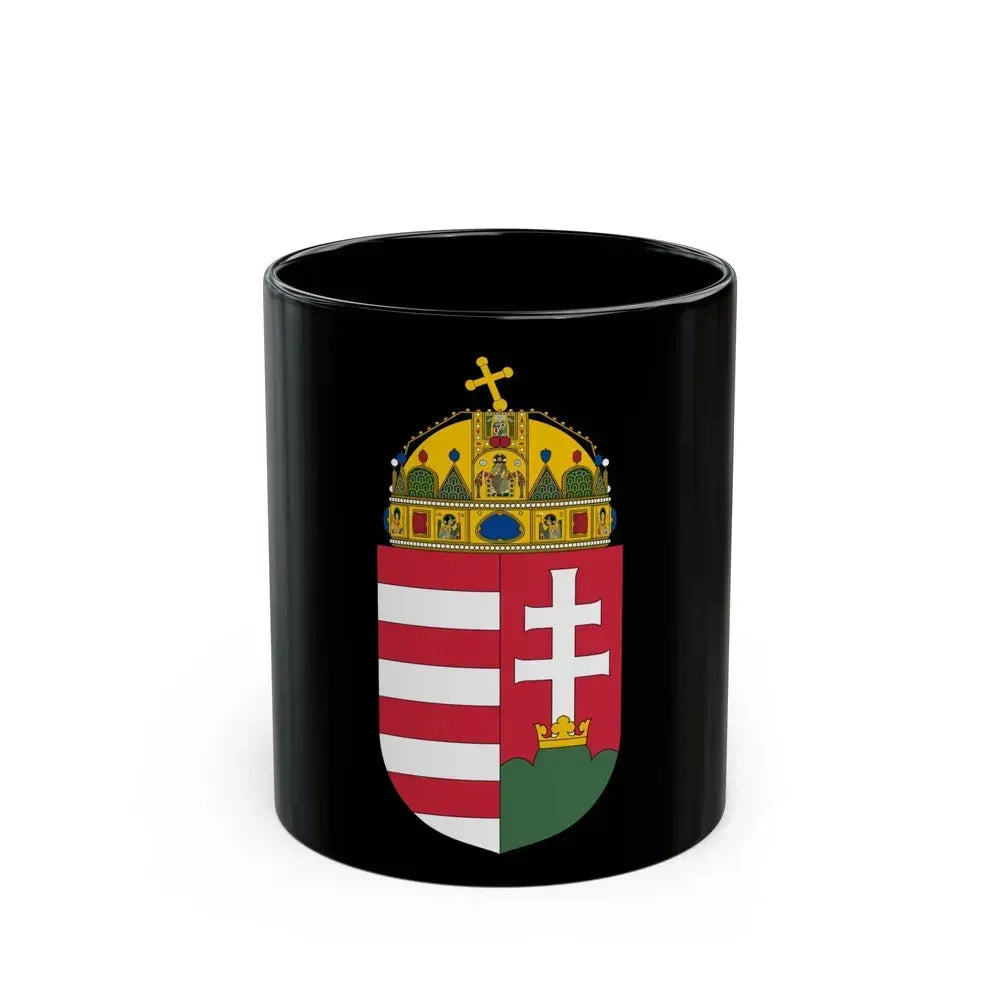 Coat of arms of Hungary - Black Coffee Mug 11oz - Go Mug Yourself