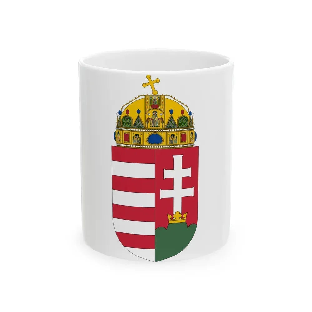 Coat of arms of Hungary - White Coffee Mug 11oz - Go Mug Yourself