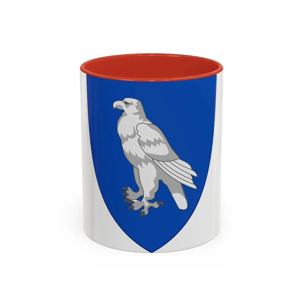 Coat of Arms of Iceland (1904) - Accent Coffee Mug 11oz Red - Go Mug Yourself