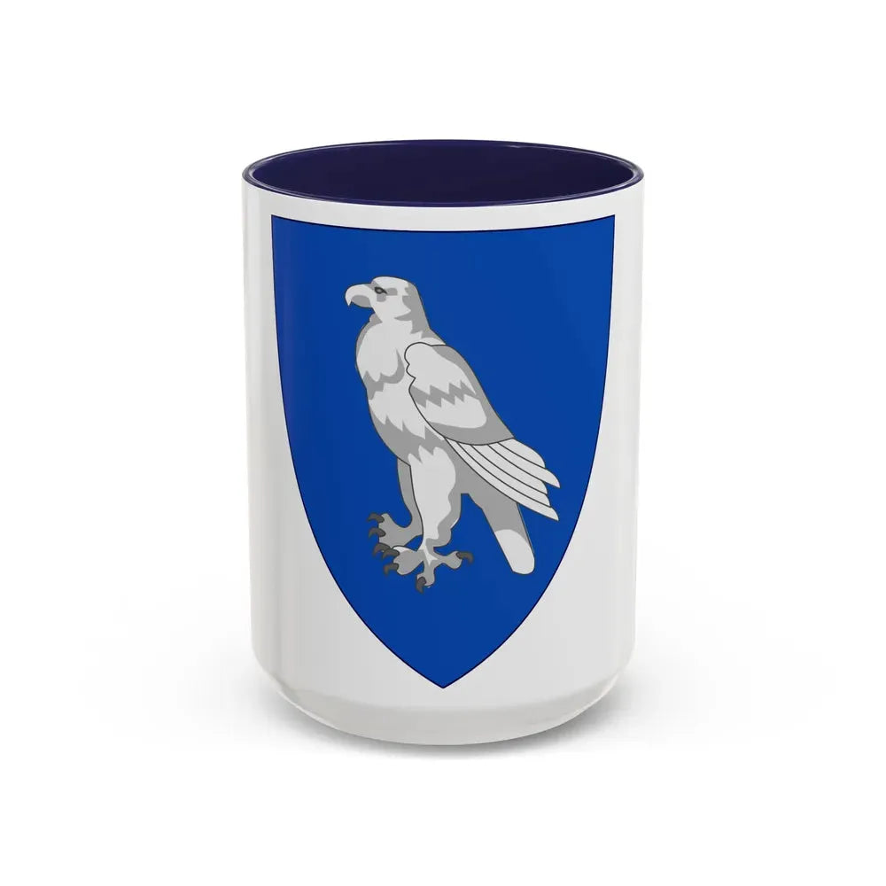 Coat of Arms of Iceland (1904) - Accent Coffee Mug 15oz Navy - Go Mug Yourself
