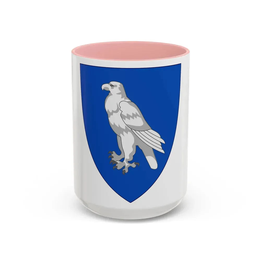 Coat of Arms of Iceland (1904) - Accent Coffee Mug 15oz Pink - Go Mug Yourself
