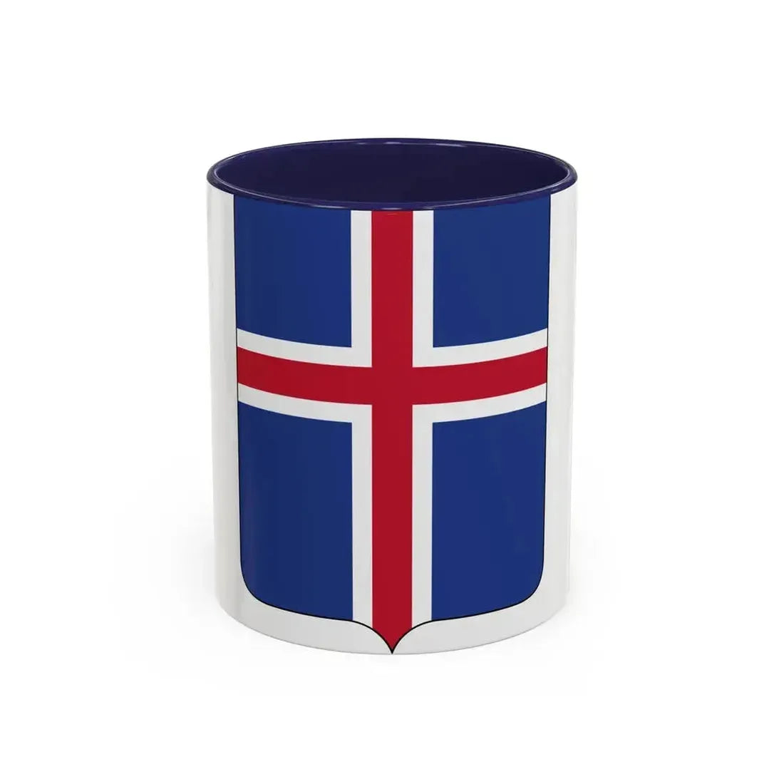 Coat of arms of Iceland 2 - Accent Coffee Mug 11oz Navy - Go Mug Yourself