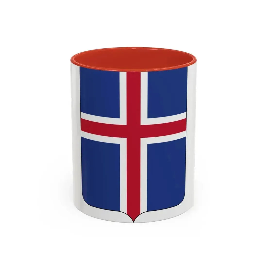 Coat of arms of Iceland 2 - Accent Coffee Mug 11oz Red - Go Mug Yourself