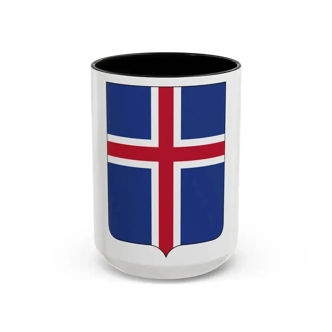 Coat of arms of Iceland 2 - Accent Coffee Mug 15oz Black - Go Mug Yourself