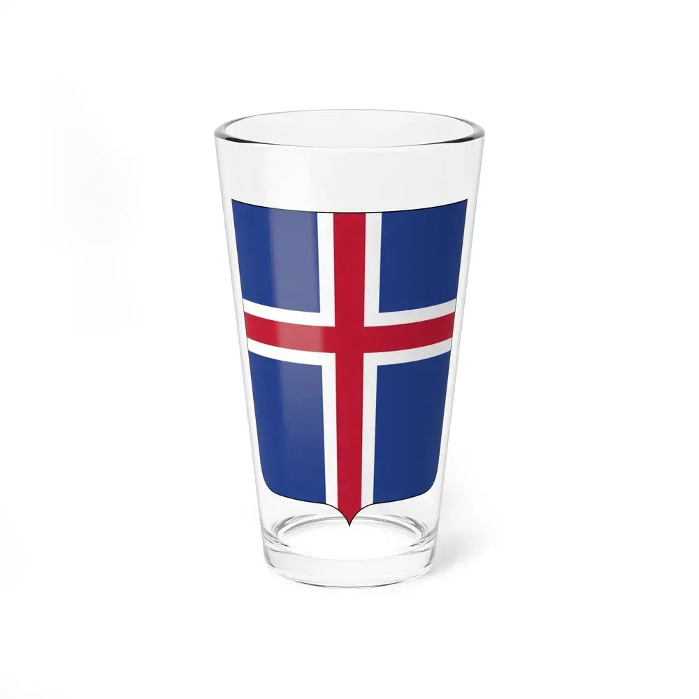 Coat of arms of Iceland 2 - Pint Glass 16oz 16oz - Go Mug Yourself